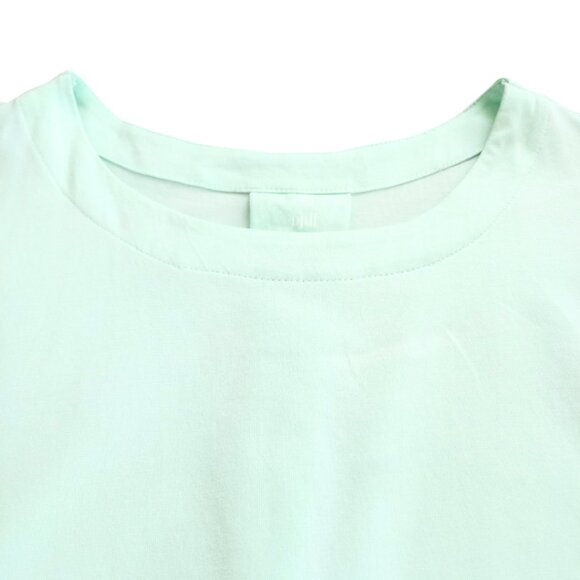 J.Jill Mint Green Luxe Supima Women’s Top - Short Sleeve Scoop Neck Tee, Size M - Picture 4 of 7